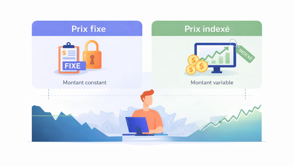Prix fixe et prix indexé